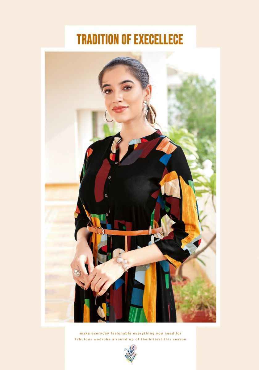 Mittoo Belt Vol-17 Rayon Kurti (6 pcs Catalogue)