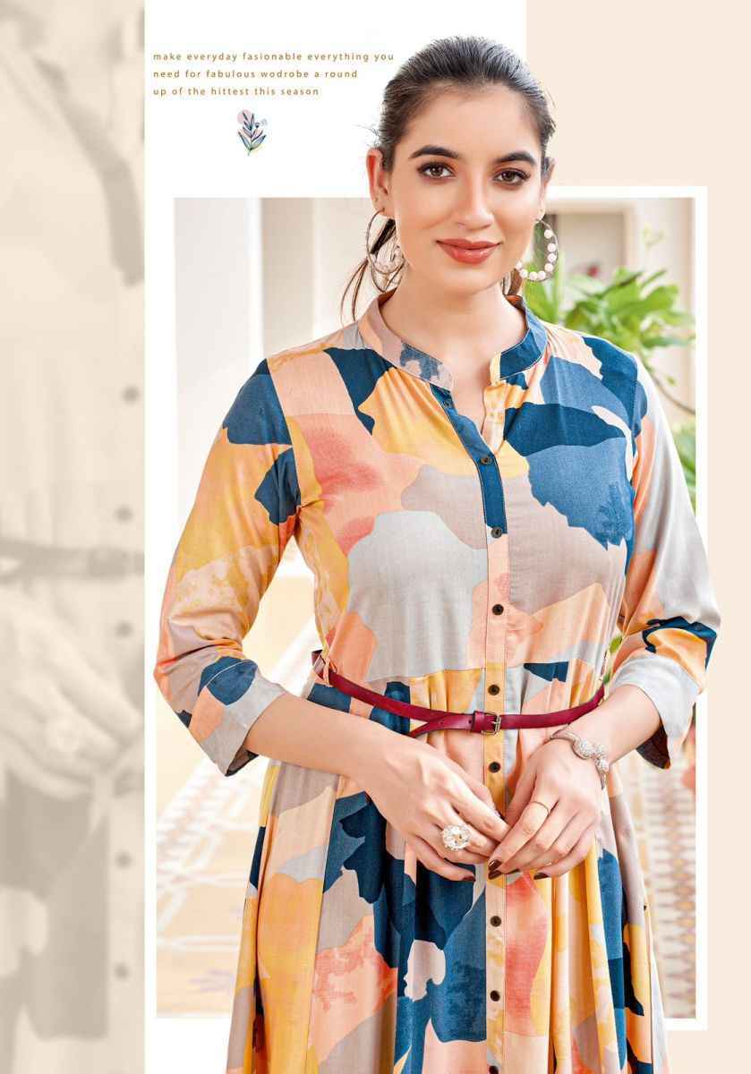 Mittoo Belt Vol-17 Rayon Kurti (6 pcs Catalogue)