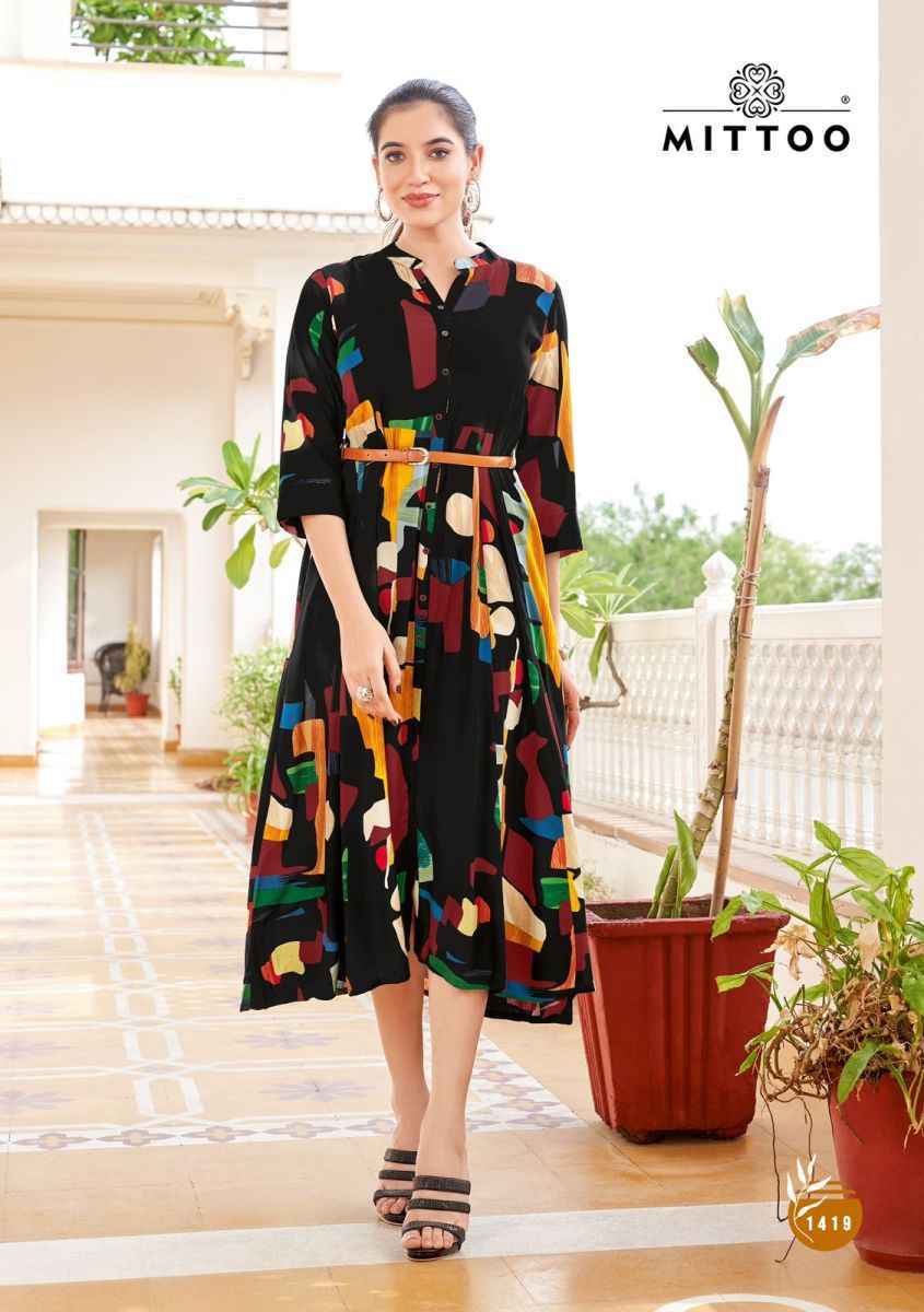 Mittoo Belt Vol-17 Rayon Kurti (6 pcs Catalogue)