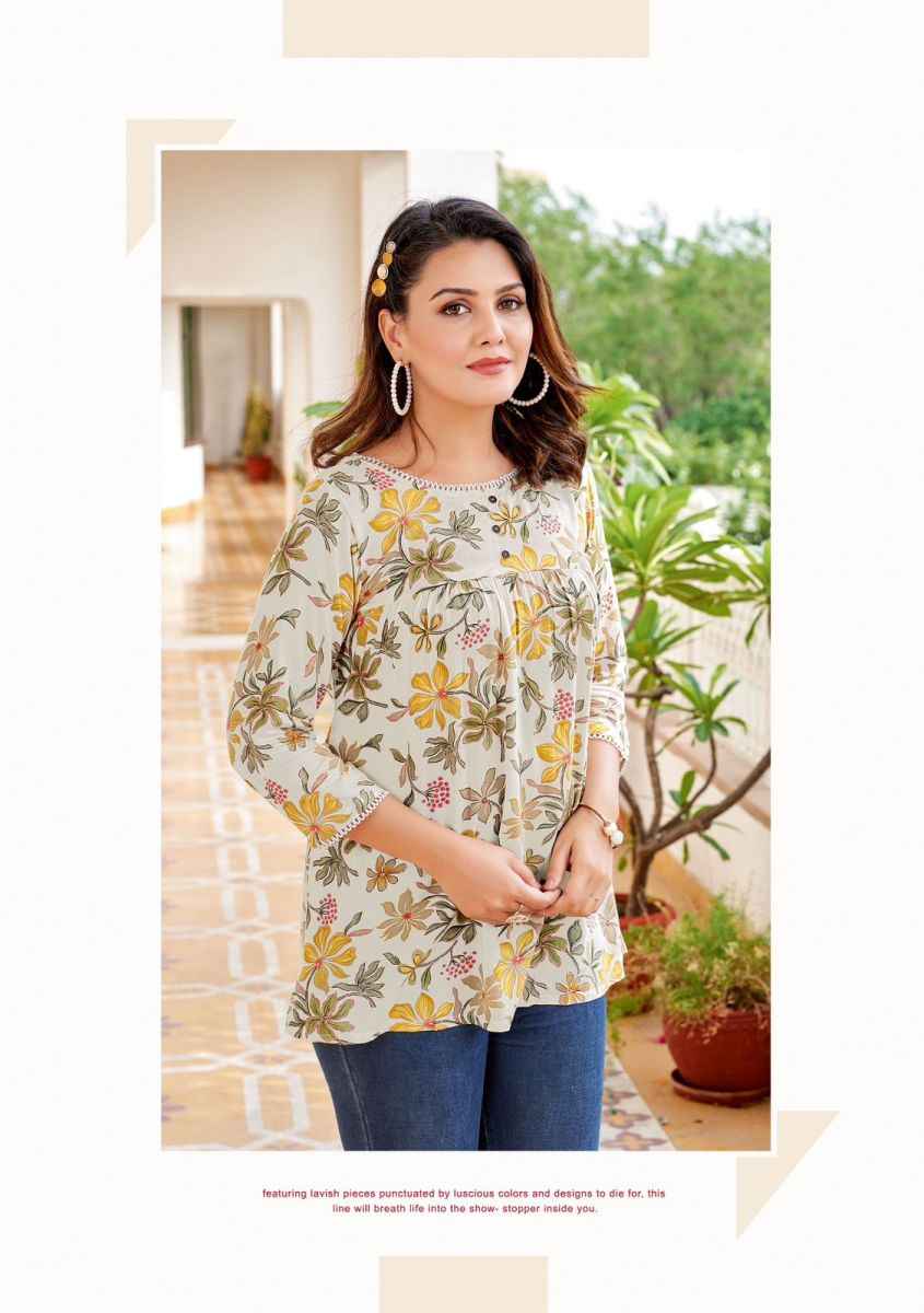 Mittoo Victoria Vol-6 Rayon Kurti (6 pcs Catalogue)