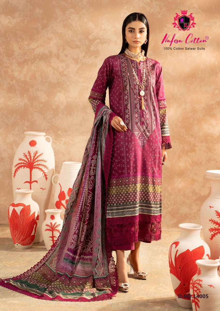 Nafisa Cotton Sahil Vol-14 Cotton Dress Material (6 pcs Catalogue)