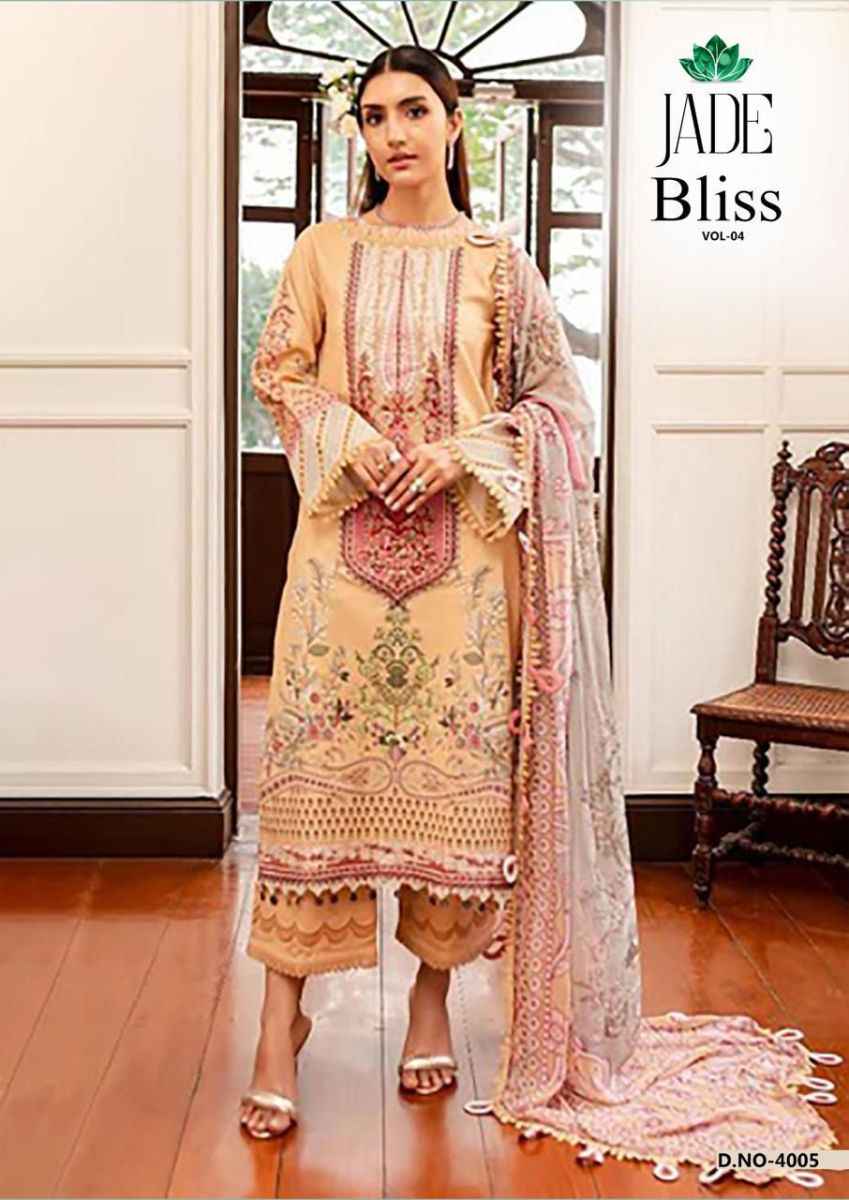 Nand Gopal Jade Bliss Vol-4 Cotton Dress Material (6 pcs Catalogue)