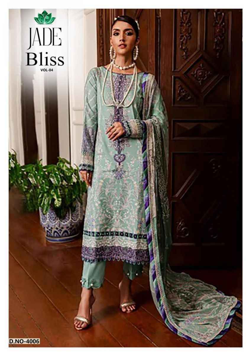 Nand Gopal Jade Bliss Vol-4 Cotton Dress Material (6 pcs Catalogue)