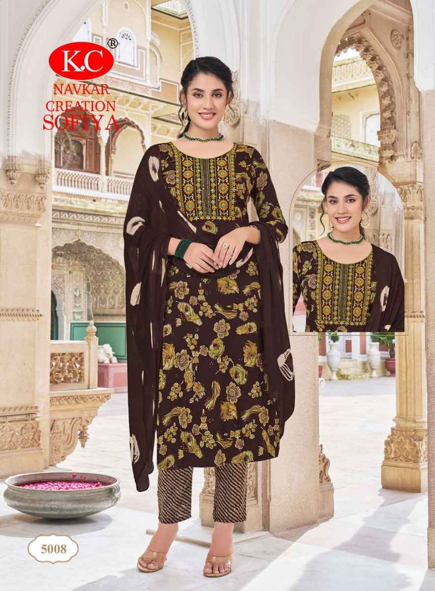 Navkar Sofiya Vol-5 Rayon Readymade Suit (8 pcs Catalogue)