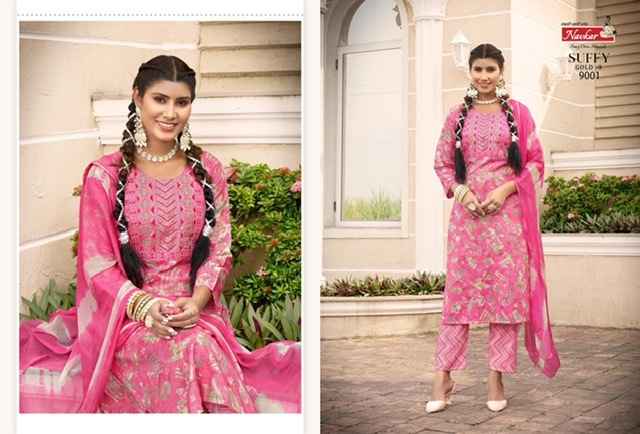 Navkar Suffy Gold Vol-9 Rayon Readymade Dress (8 pcs Catalogue)