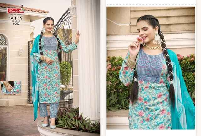 Navkar Suffy Gold Vol-9 Rayon Readymade Dress (8 pcs Catalogue)
