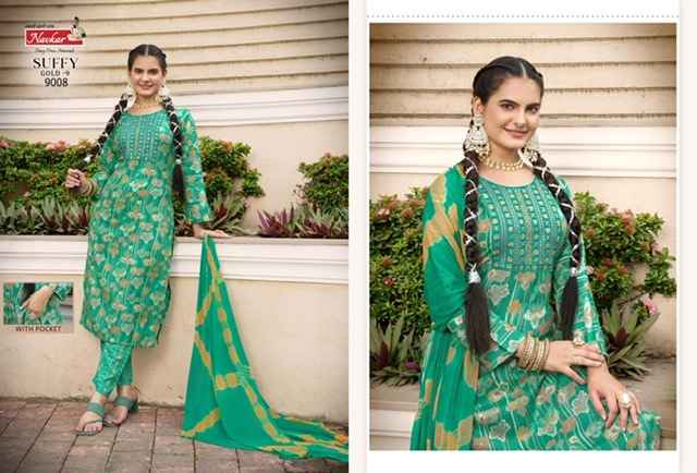 Navkar Suffy Gold Vol-9 Rayon Readymade Dress (8 pcs Catalogue)