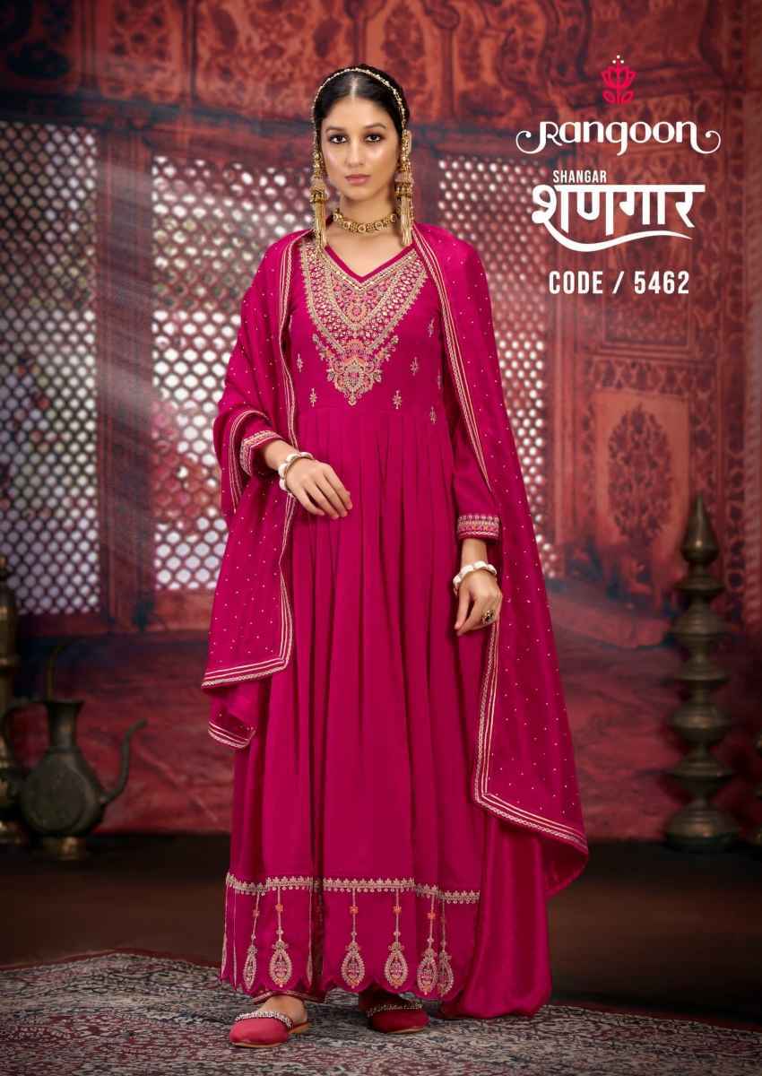 Rangoon Shangar Silk Readymade Suit (4 pcs Catalogue)