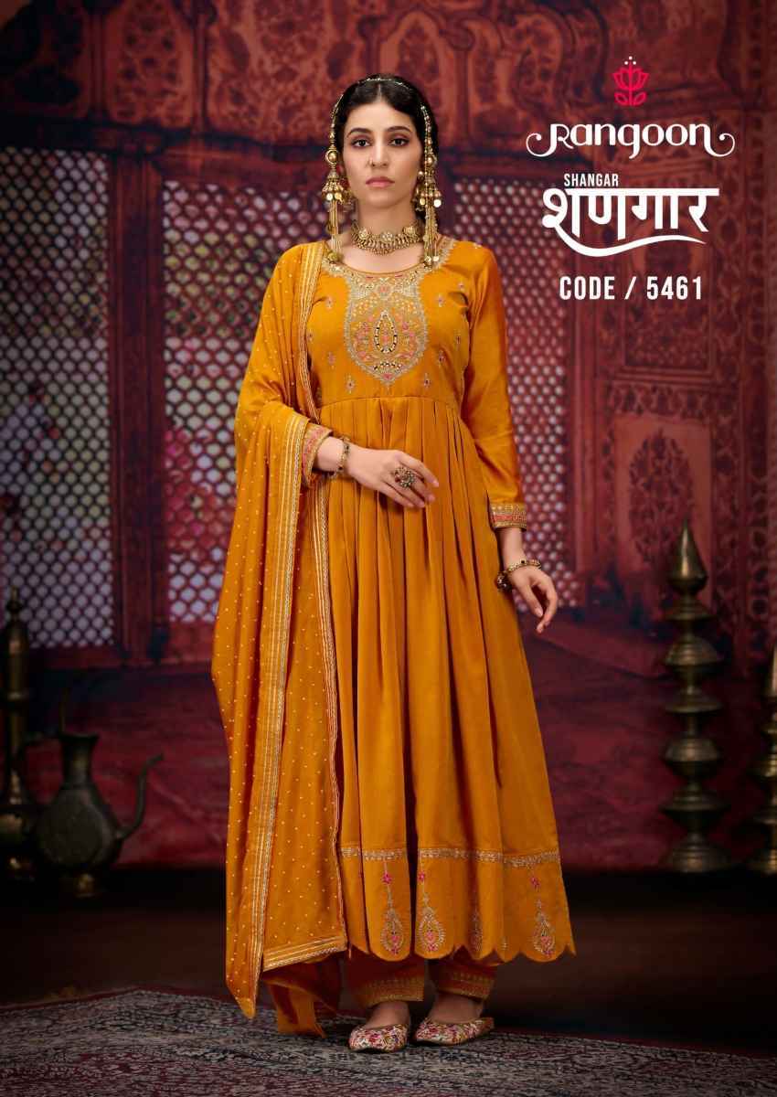 Rangoon Shangar Silk Readymade Suit (4 pcs Catalogue)