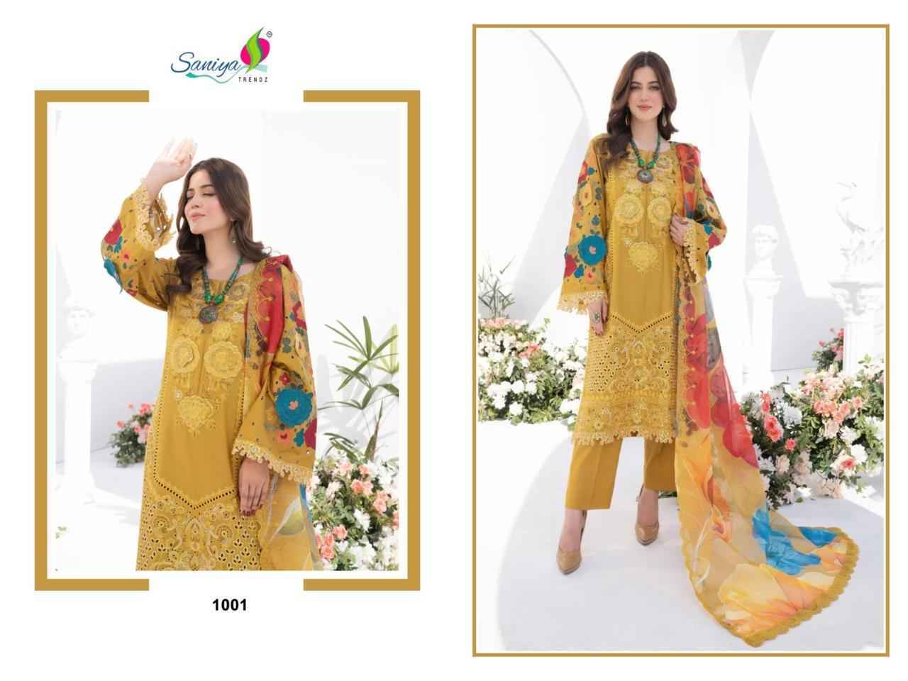 Saniya Trendz Karma Collection Vol-1 Cotton Dress Material (3 pcs Catalogue)