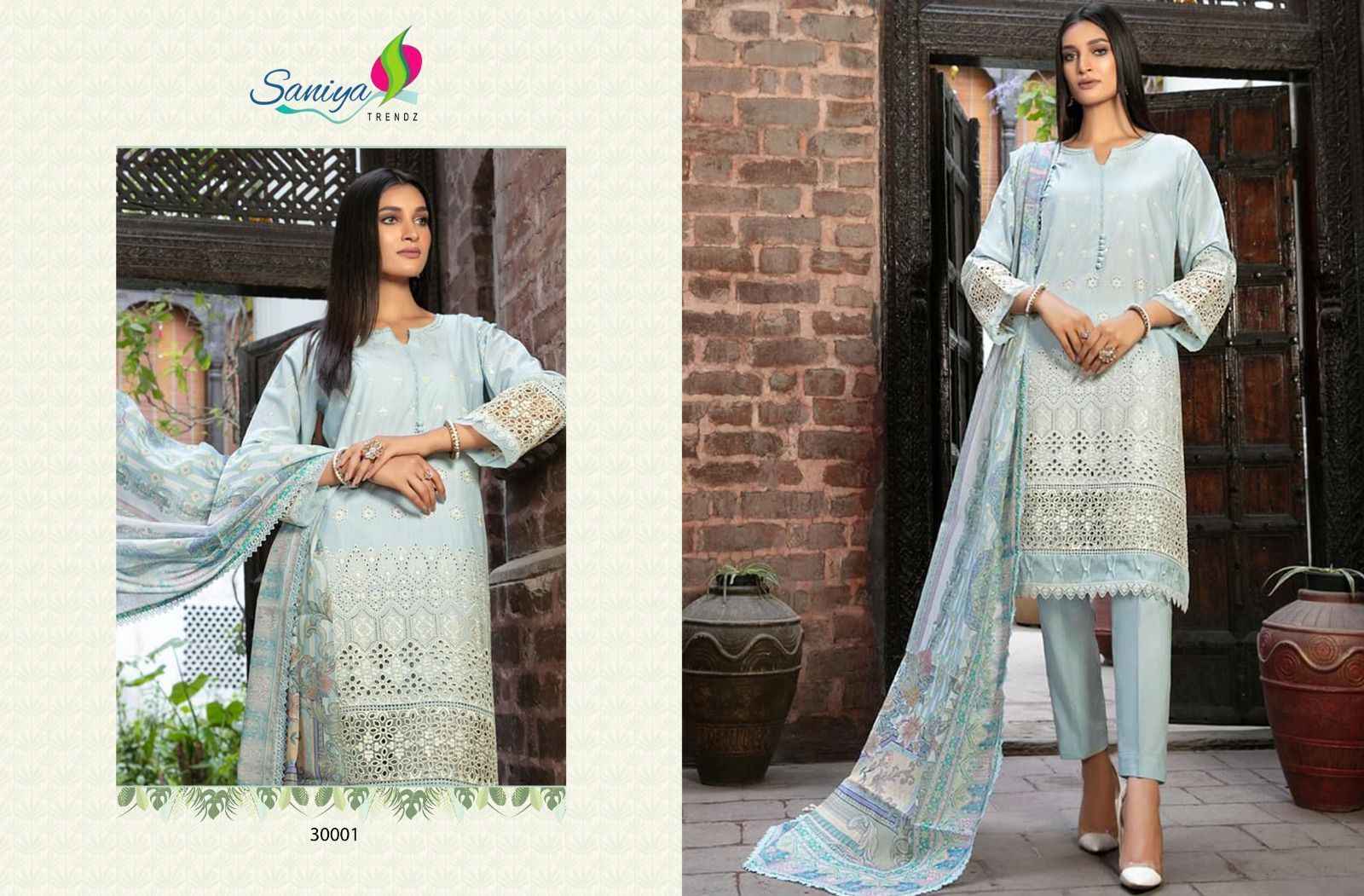 Saniya Trendz Maria.B Vol-30 Cotton Dress Material (3 pcs Catalogue)