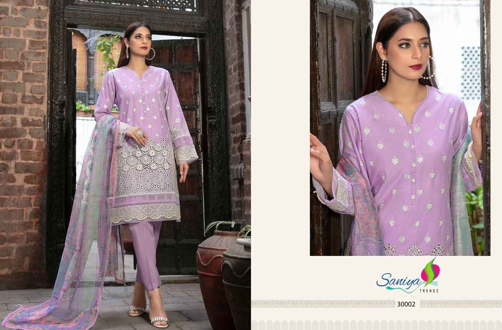 Saniya Trendz Maria.B Vol-30 Cotton Dress Material (3 pcs Catalogue)