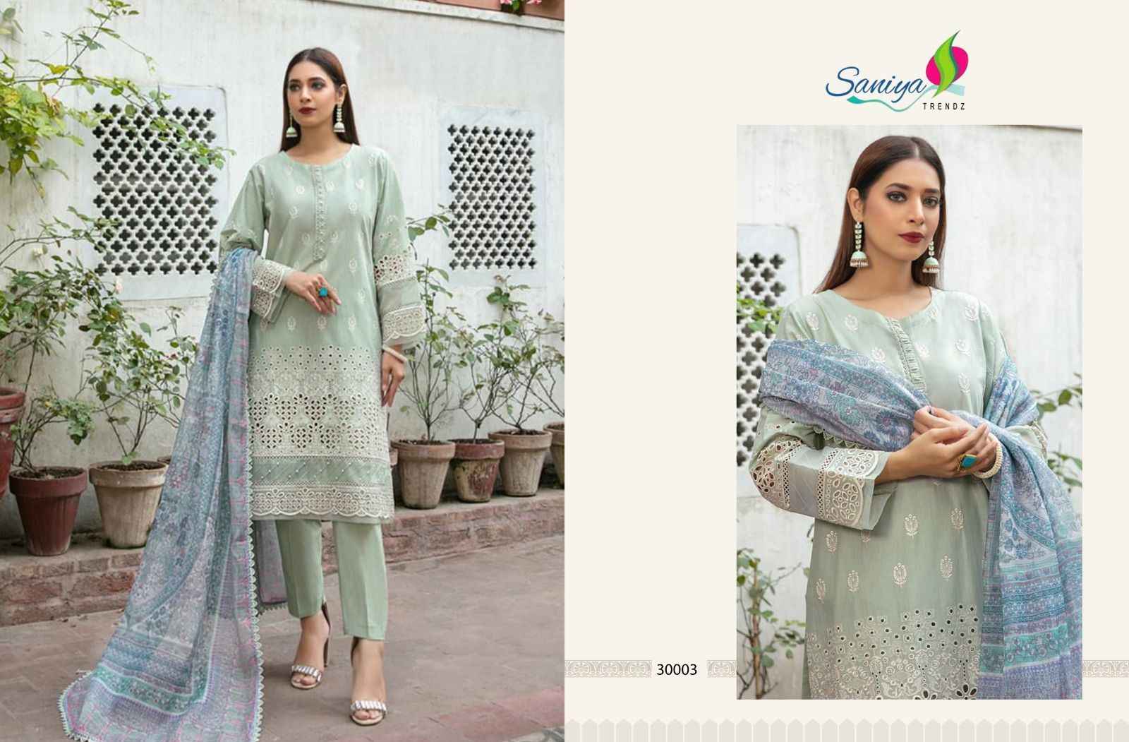 Saniya Trendz Maria.B Vol-30 Cotton Dress Material (3 pcs Catalogue)