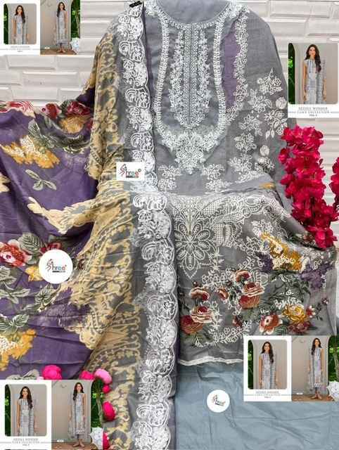 Shree Fabs Needle Wonder Lawn Collection Vol-5 Cotton Dress Material (6 pcs Catalogue)