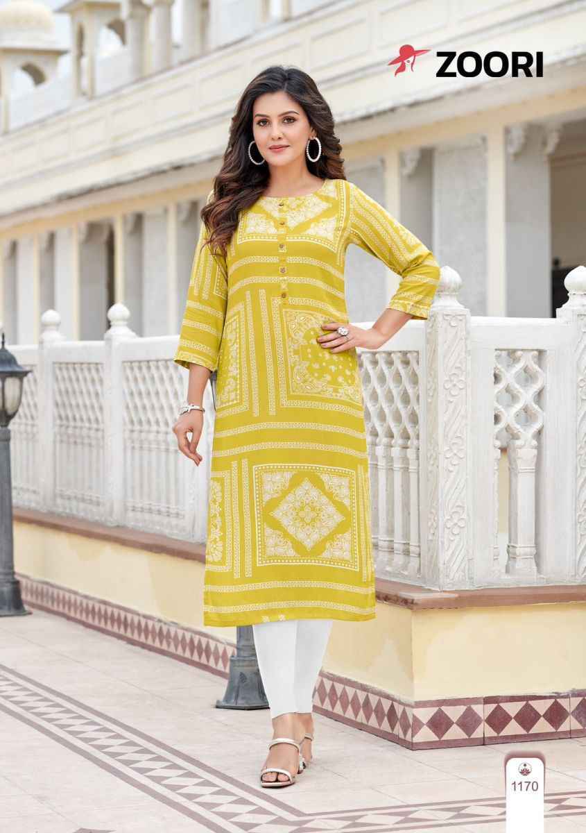Zoori Akshara Vol-29 Rayon Kurti (6 pcs Catalogue)