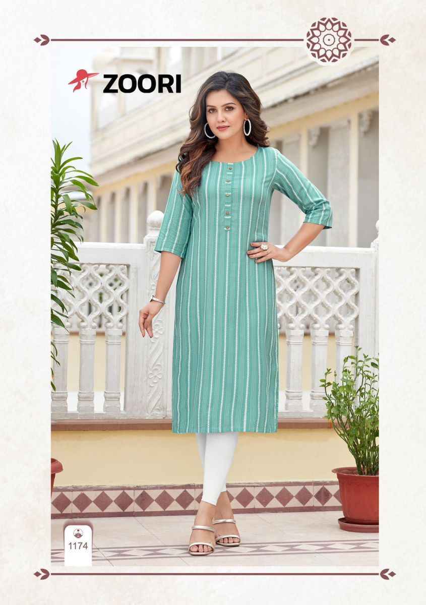 Zoori Akshara Vol-29 Rayon Kurti (6 pcs Catalogue)
