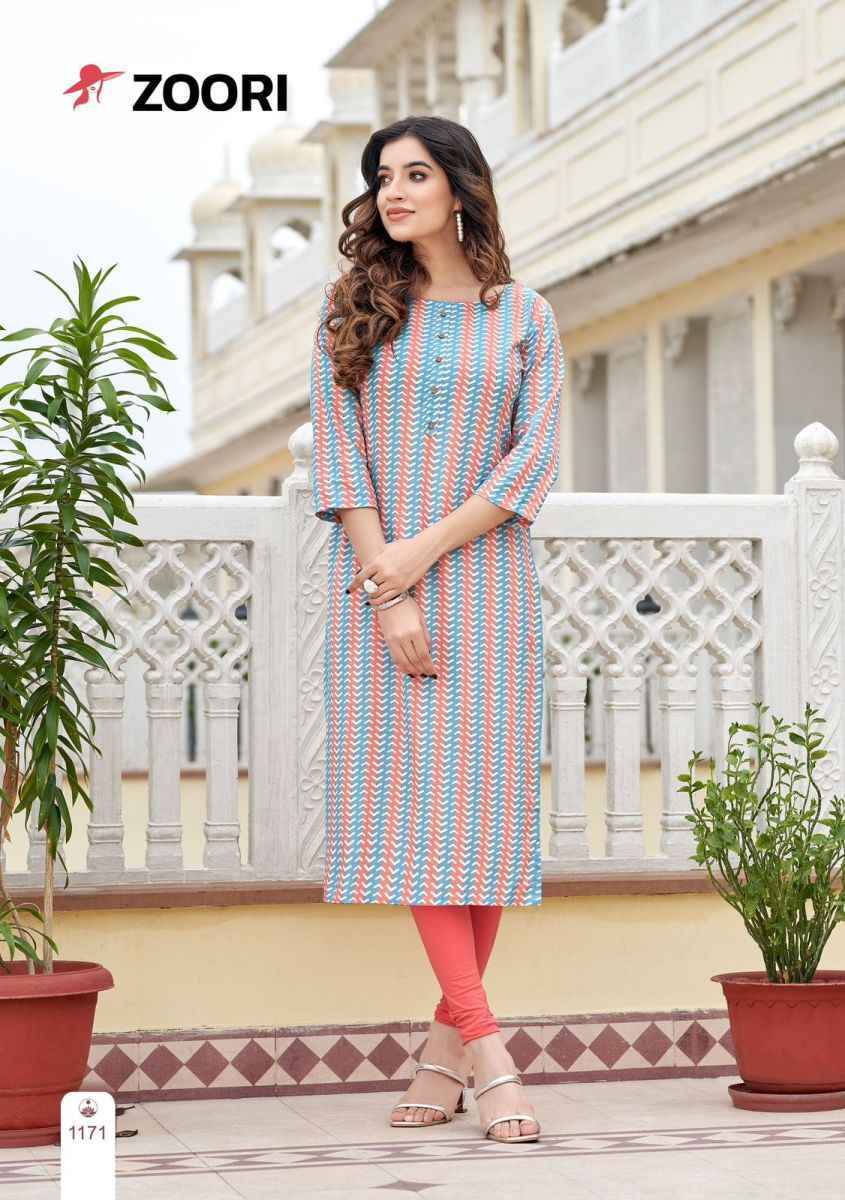 Zoori Akshara Vol-29 Rayon Kurti (6 pcs Catalogue)