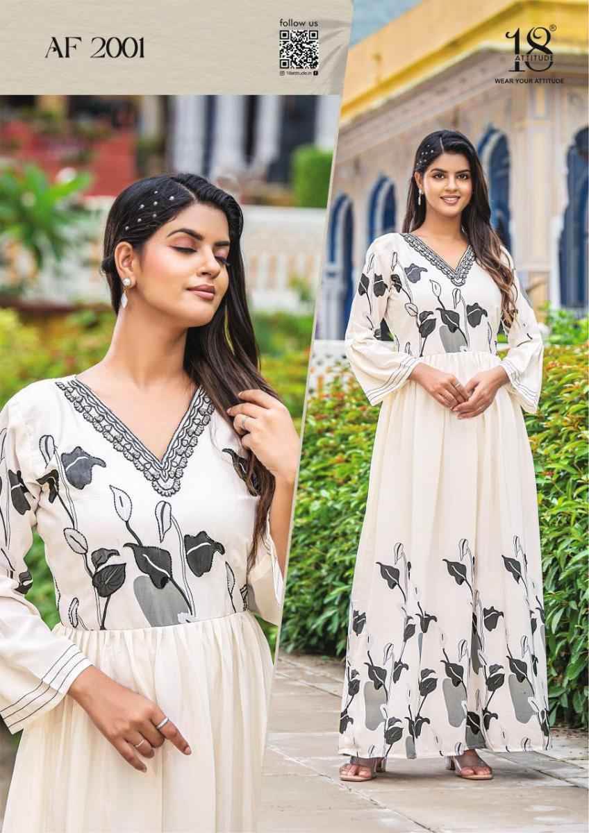 18 Attitude Aastha Vol-20 Readymade Kurti (7 pcs Catalogue)