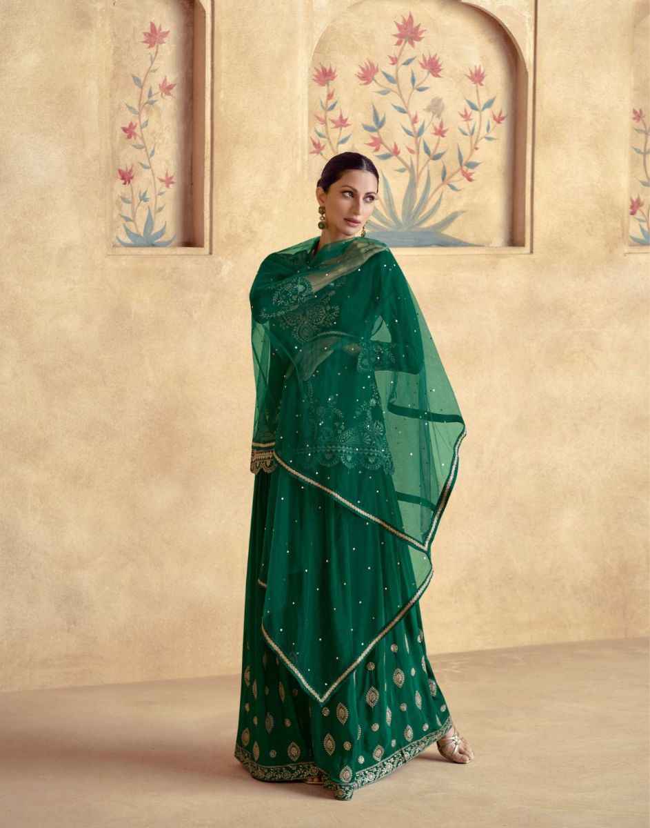 Aashirwad Creation Chakori Premium Chinon Silk Readymade Suit (4 pc Cataloge)