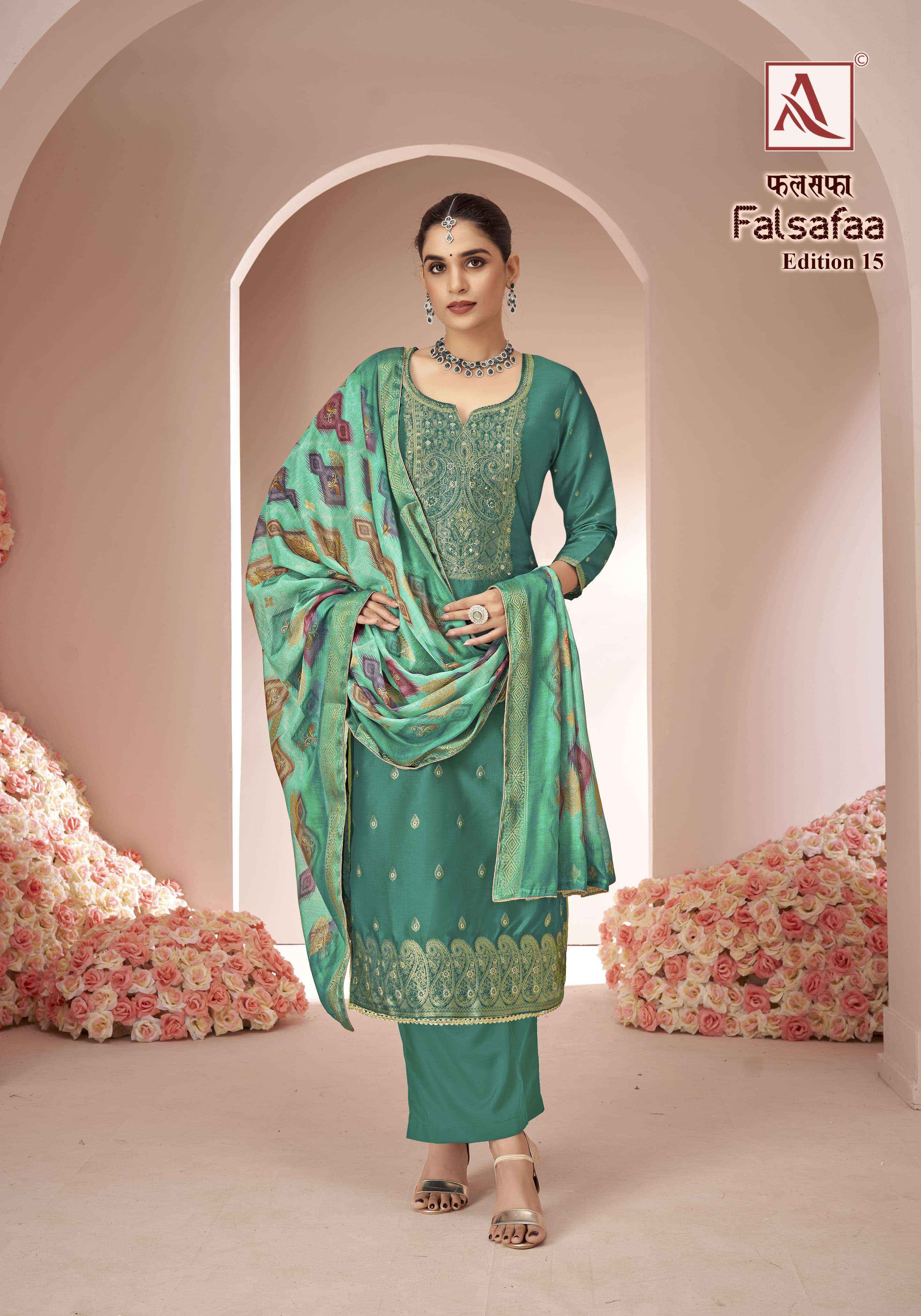 Alok Falsafaa Edition-15 Dola Jacquard Dress Material (6 pcs Catalogue)