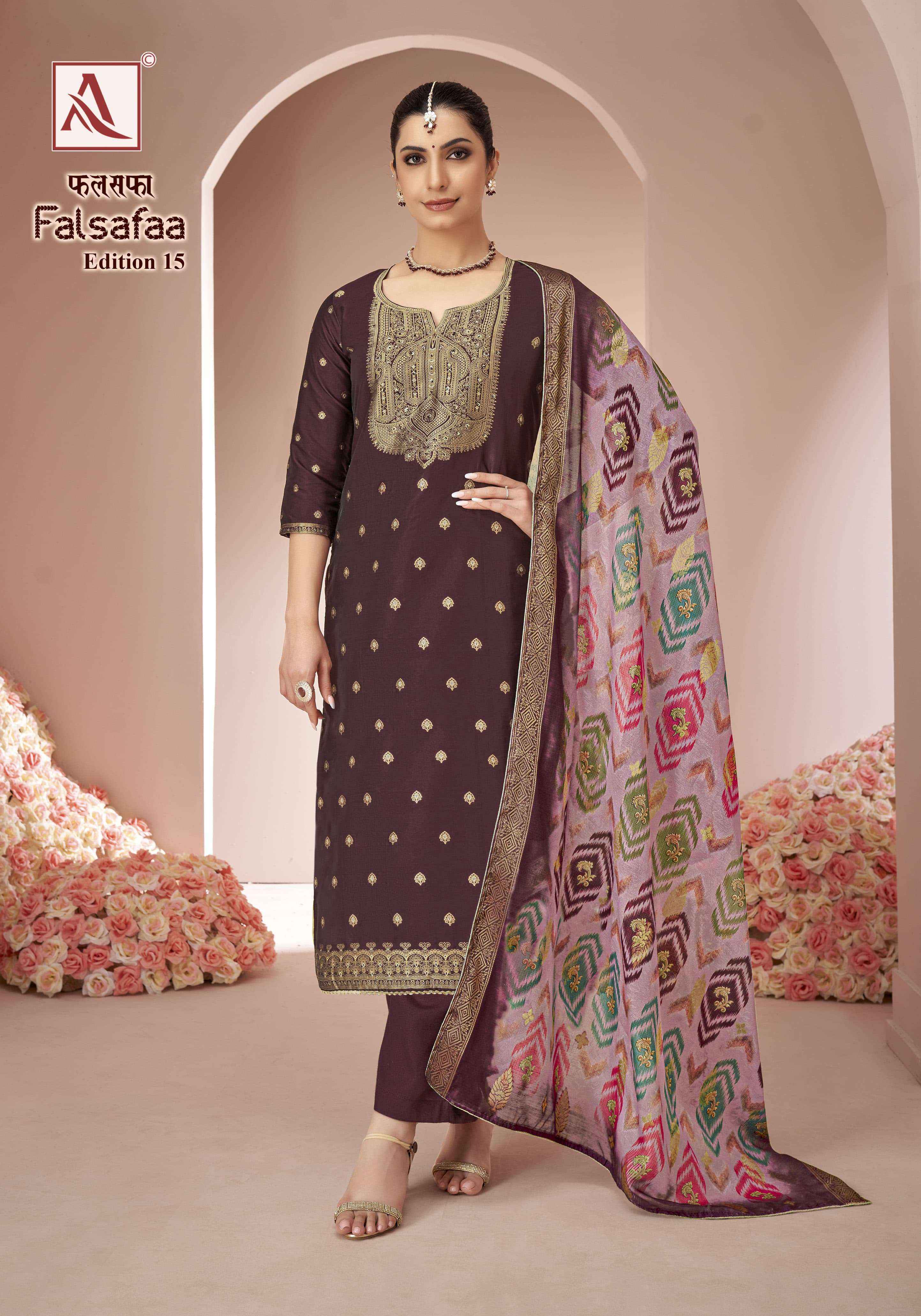 Alok Falsafaa Edition-15 Dola Jacquard Dress Material (6 pcs Catalogue)