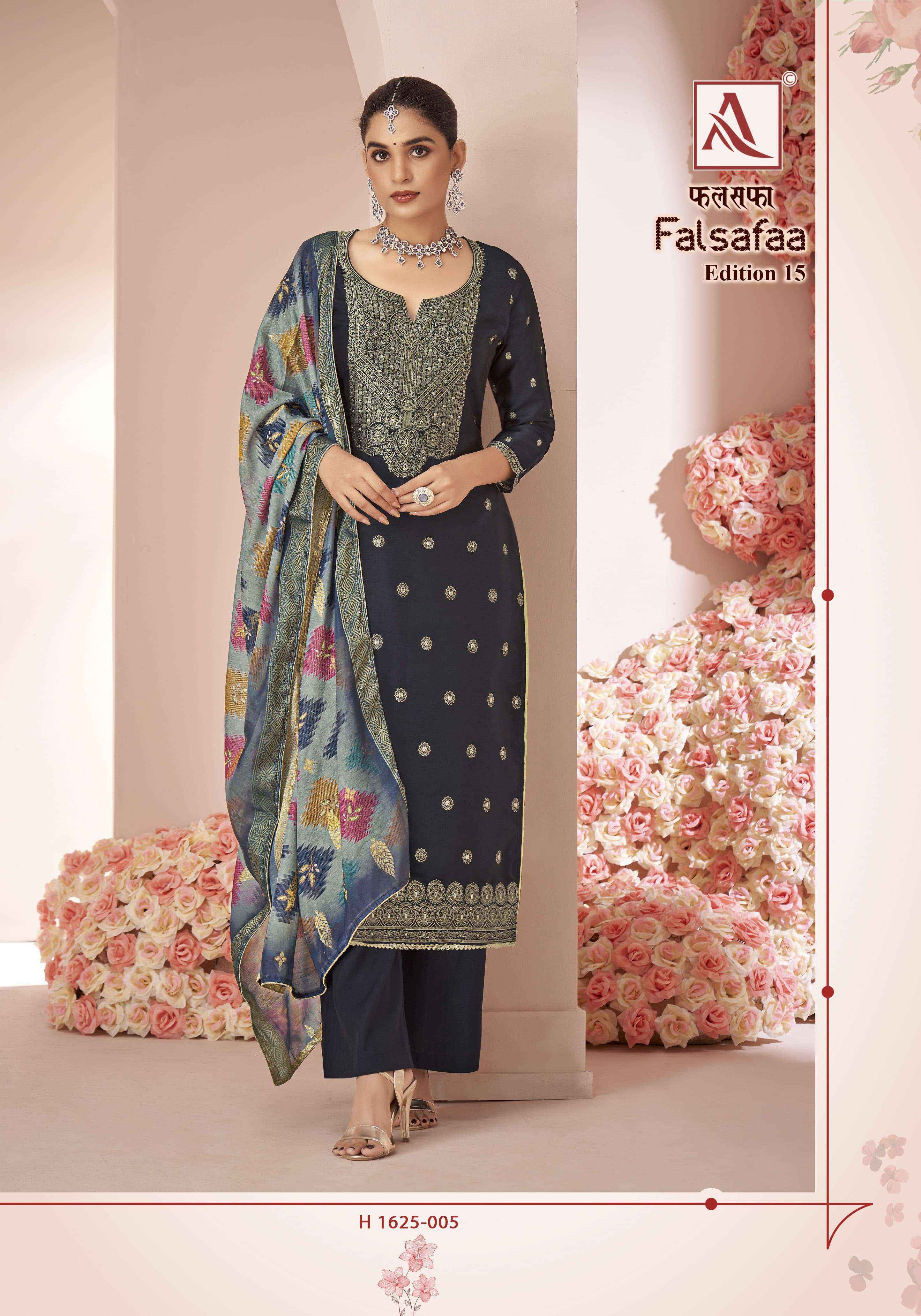 Alok Falsafaa Edition-15 Dola Jacquard Dress Material (6 pcs Catalogue)