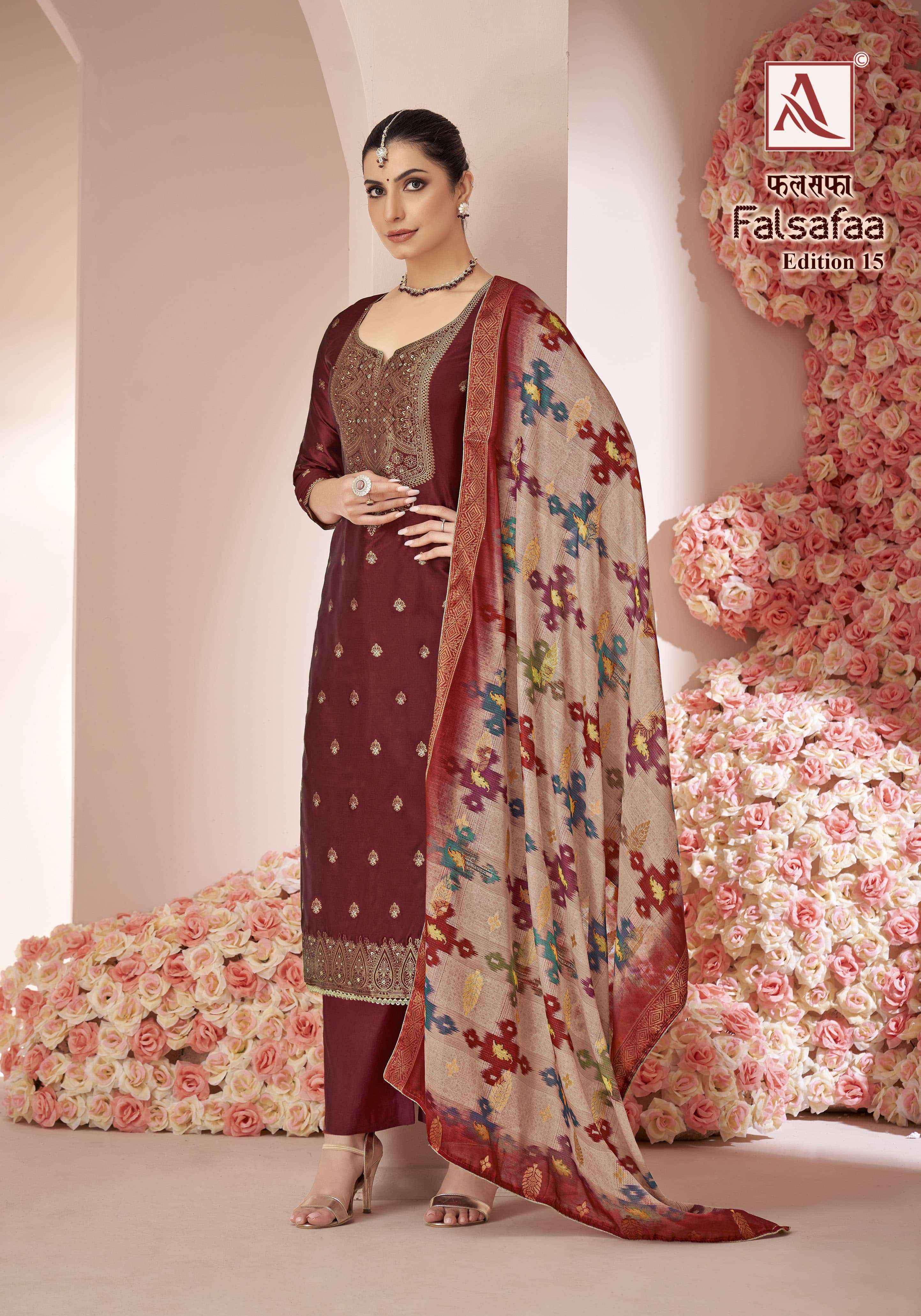 Alok Falsafaa Edition-15 Dola Jacquard Dress Material (6 pcs Catalogue)