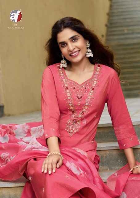 Anju Fabrics Mayra Vol-5 Blended Shimmer Readymade Suit (6 pcs Catalogue)