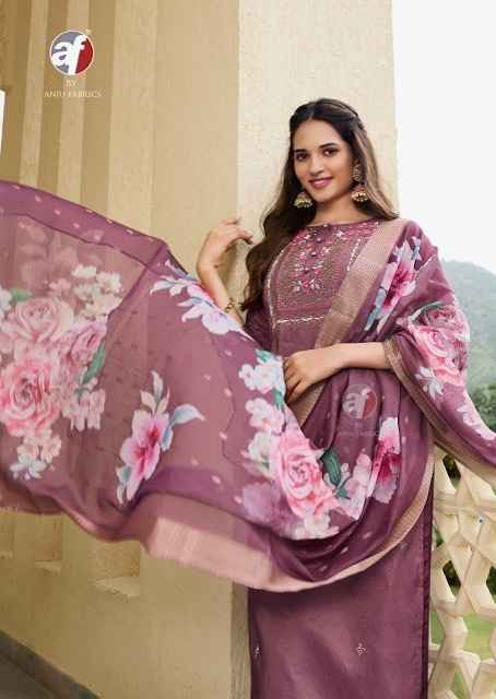 Anju Fabrics Mayra Vol-5 Blended Shimmer Readymade Suit (6 pcs Catalogue)