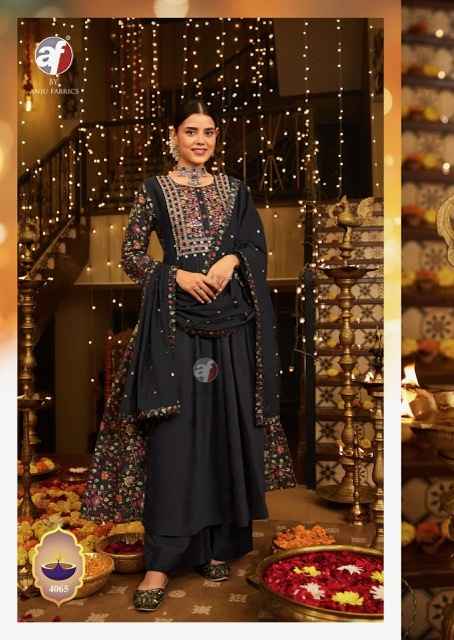 Anju Fabrics Shubh Avsar Viscose Anarkali Flair Readymade Suit (5 pcs Catalogue)