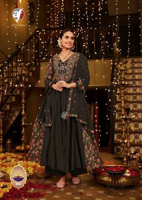 Anju Fabrics Shubh Avsar Viscose Anarkali Flair Readymade Suit (5 pcs Catalogue)