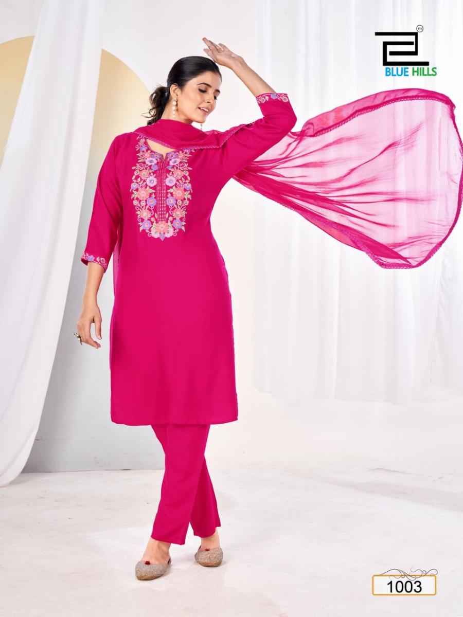 Blue Hills Vansika Rayon Readymade Suit (4 pcs Catalogue)