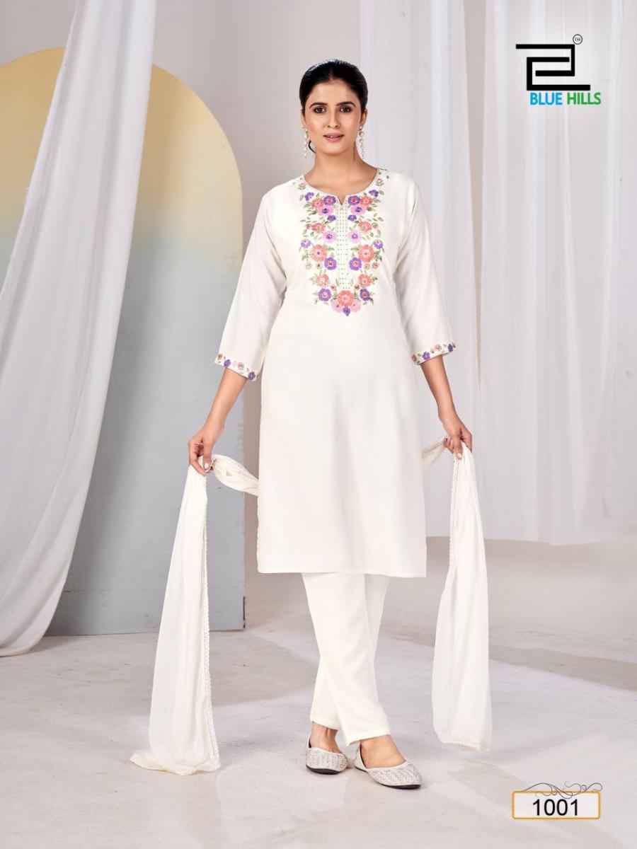 Blue Hills Vansika Rayon Readymade Suit (4 pcs Catalogue)