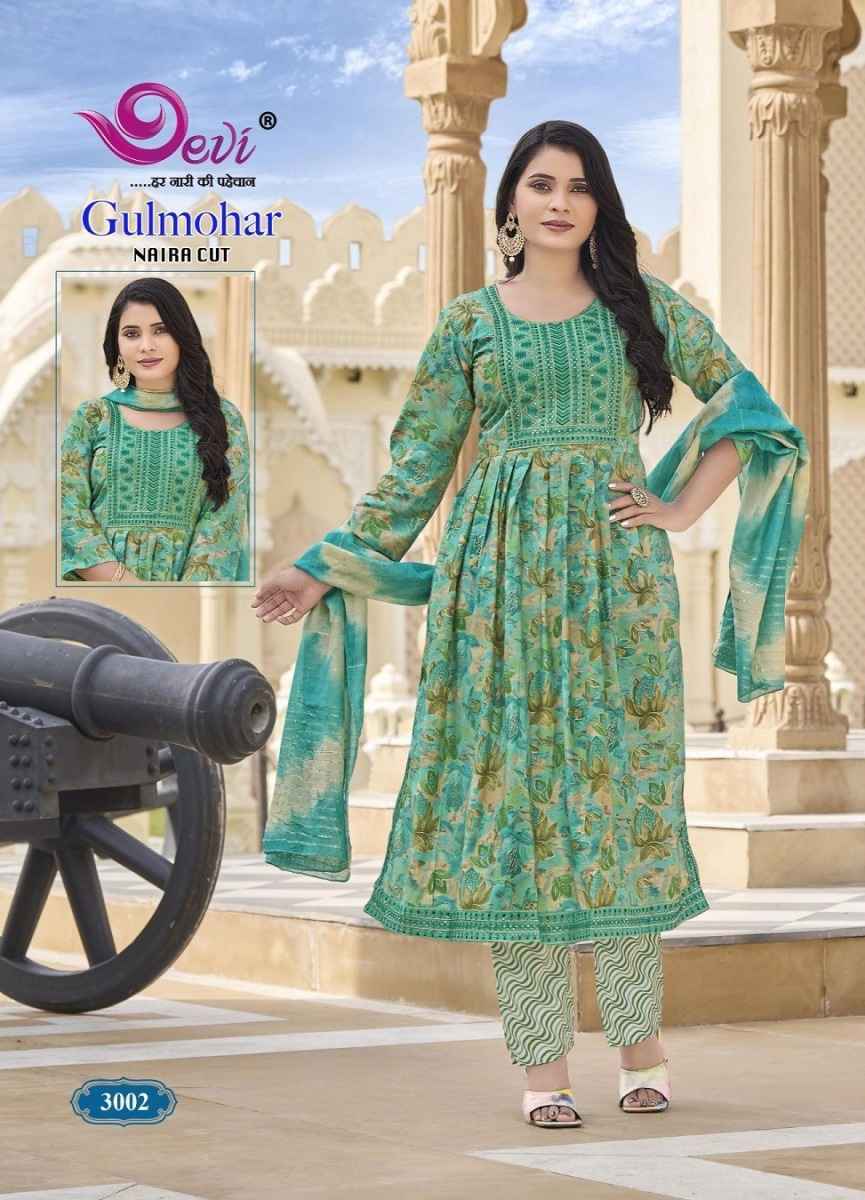 Devi Gulmohar Vol-3 Muslin Readymade Suit (8 pcs Catalogue)