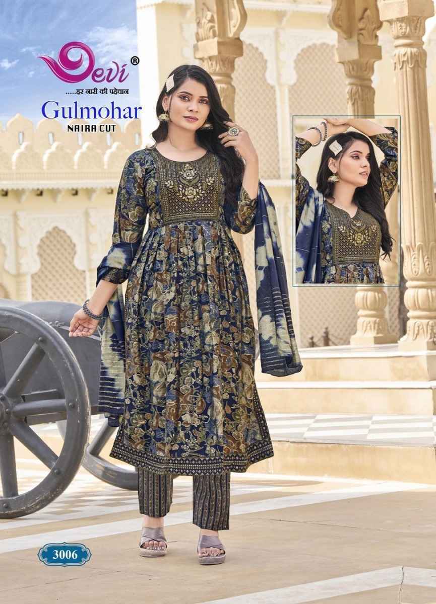 Devi Gulmohar Vol-3 Muslin Readymade Suit (8 pcs Catalogue)