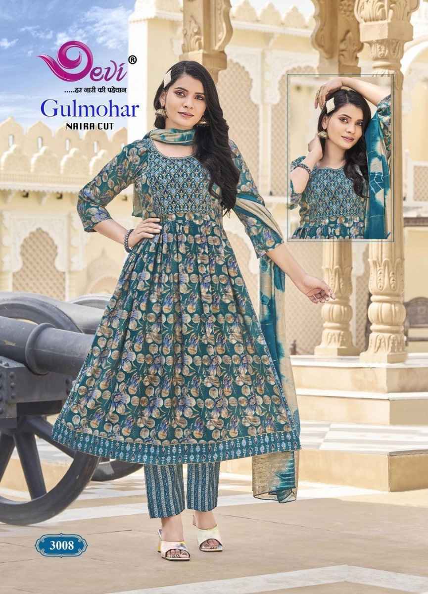 Devi Gulmohar Vol-3 Muslin Readymade Suit (8 pcs Catalogue)