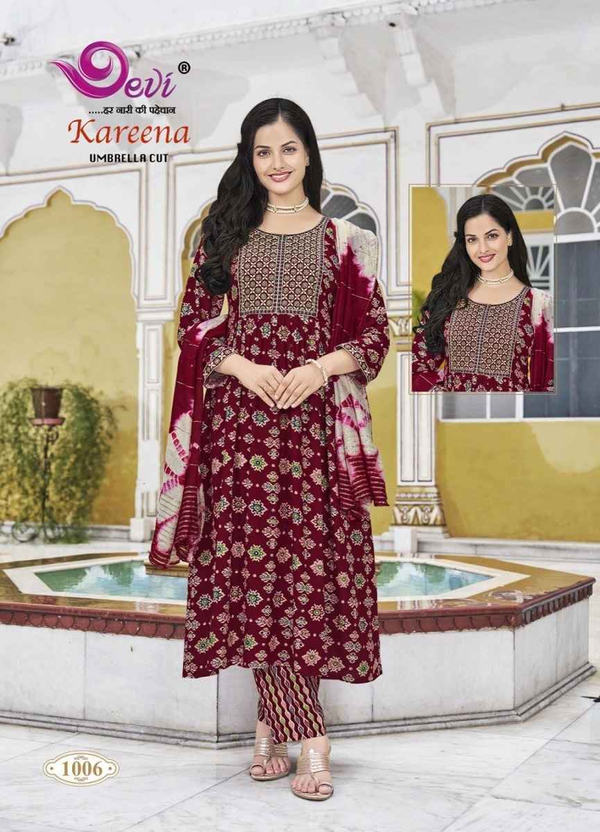 Devi Kareena Vol-1 Rayon Readymade Suit (8 pcs Catalogue)