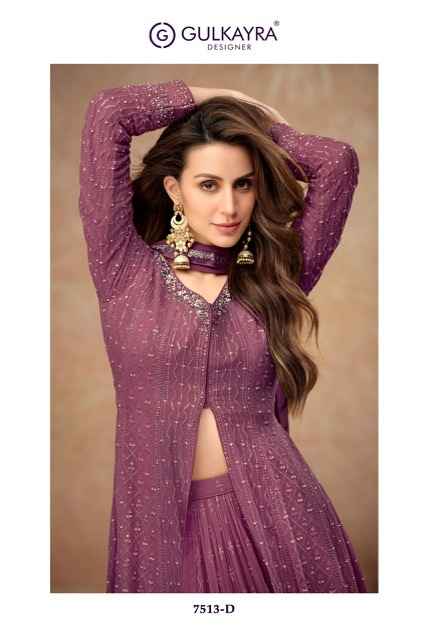 Gulkayra Designer Farina Real Georgette Readymade Dress (4 pcs Catalogue)