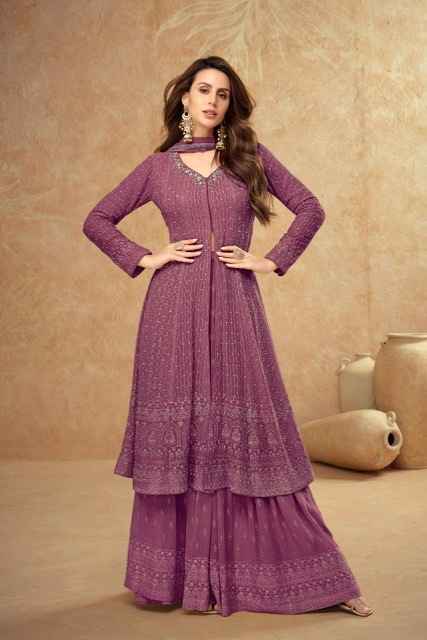 Gulkayra Designer Farina Real Georgette Readymade Dress (4 pcs Catalogue)