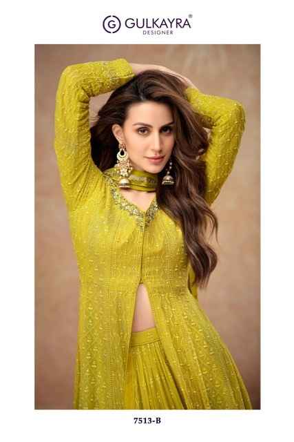 Gulkayra Designer Farina Real Georgette Readymade Dress (4 pcs Catalogue)