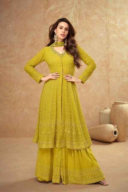 Gulkayra Designer Farina Real Georgette Readymade Dress (4 pcs Catalogue)