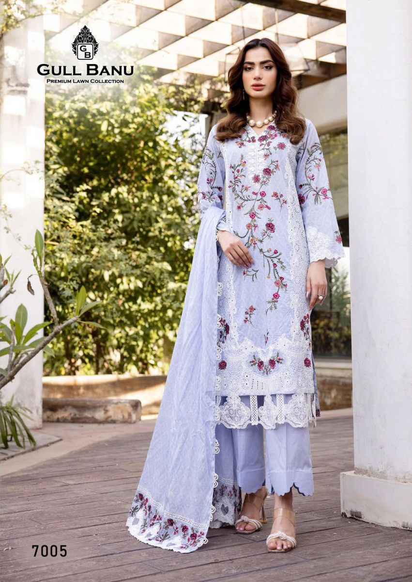 Gull Aahmed Gull Banu Vol-7 Lawn Cotton Dress Material (6 pcs Catalogue)