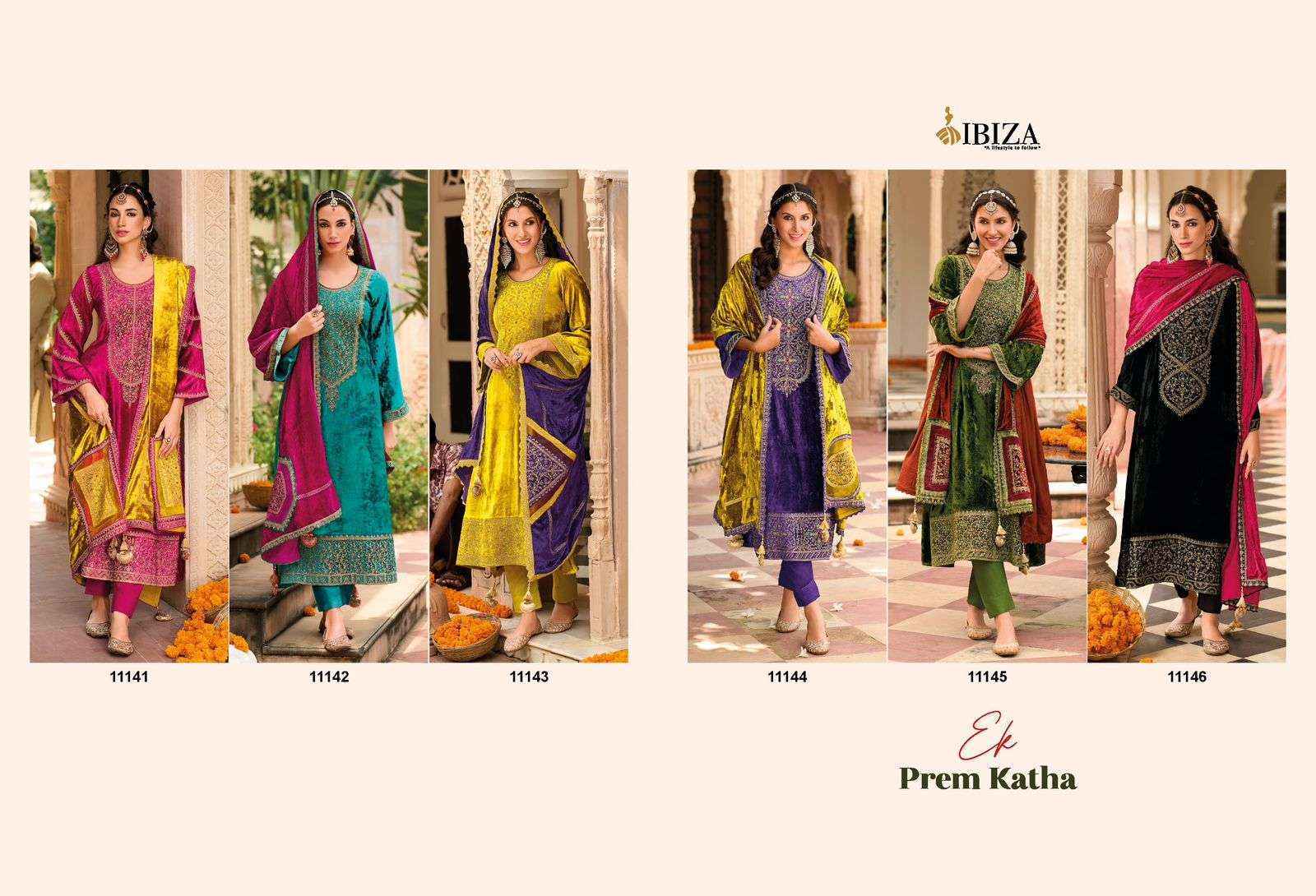 Ibiza Ek Prem Katha Viscouse Velvet Dress Material (6 pcs Catalogue)