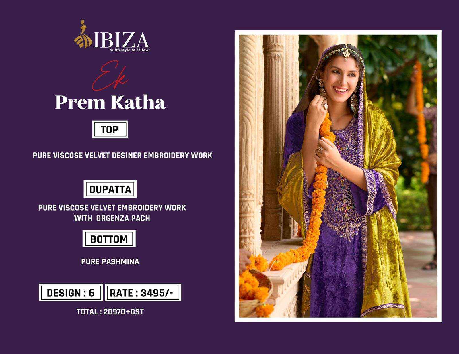 Ibiza Ek Prem Katha Viscouse Velvet Dress Material (6 pcs Catalogue)