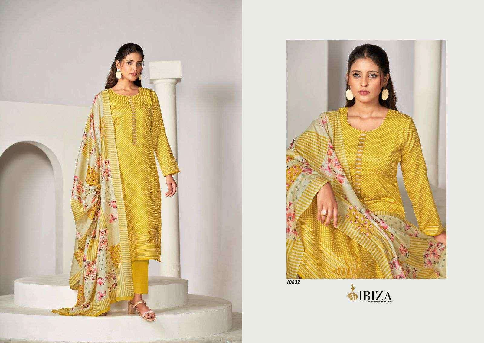 Ibiza Nafiza Jam Cotton Dress Material (4 pcs Catalogue)