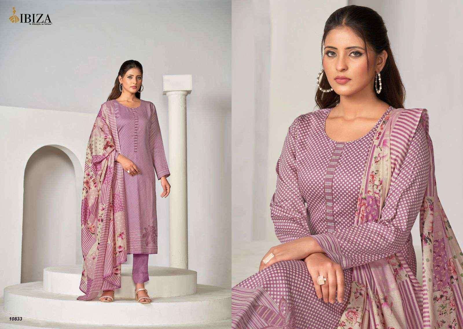 Ibiza Nafiza Jam Cotton Dress Material (4 pcs Catalogue)