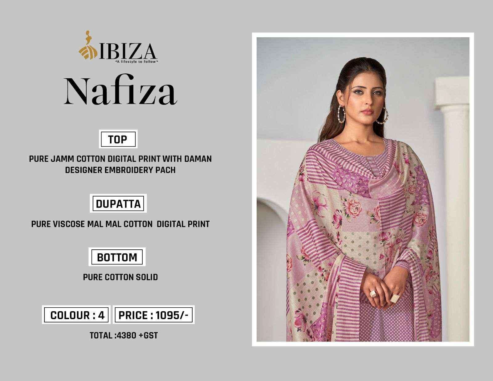 Ibiza Nafiza Jam Cotton Dress Material (4 pcs Catalogue)