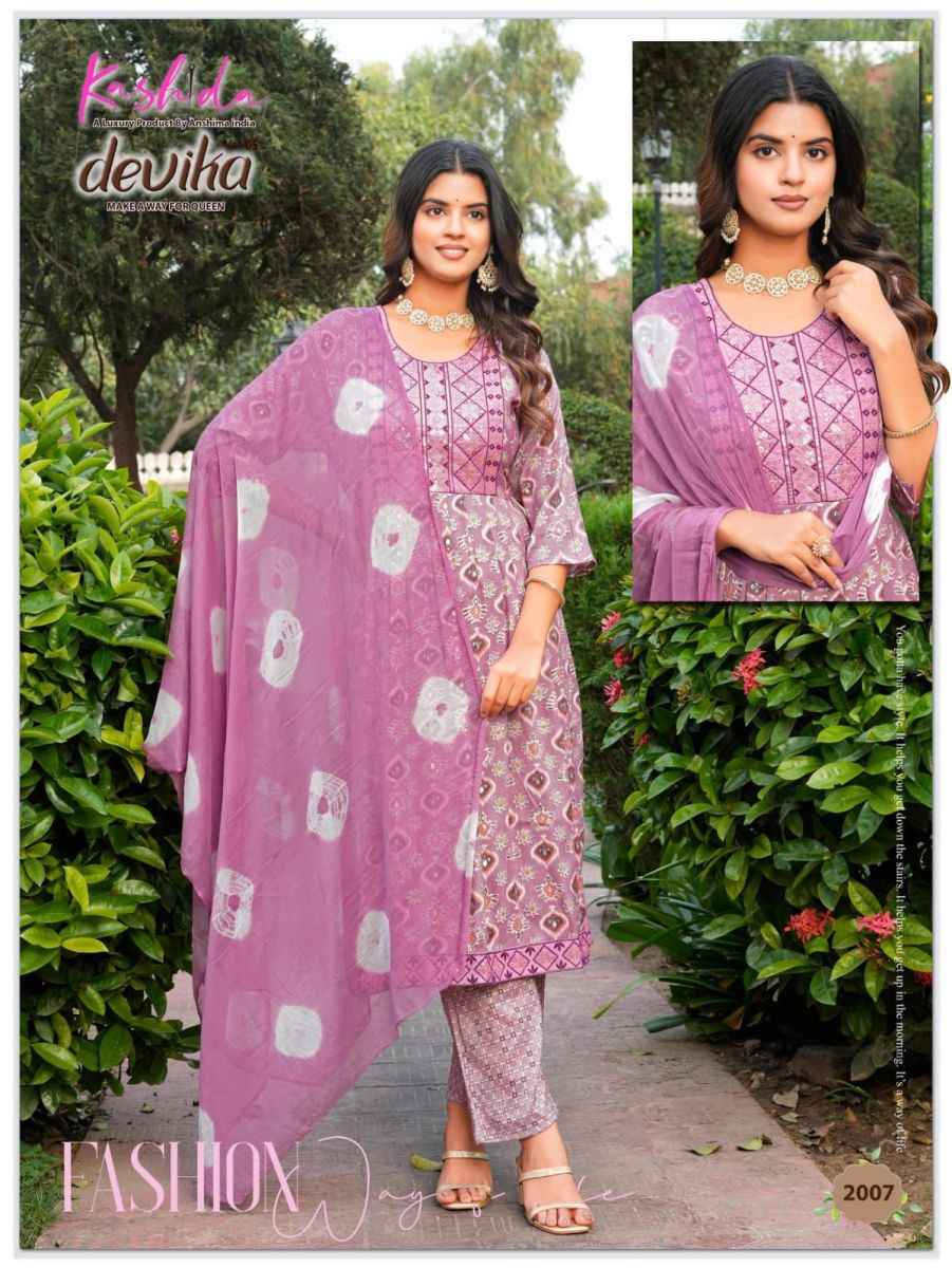 Kashida Devika Vol-5 Rayon Readymade Suit (10 pcs Catalogue)