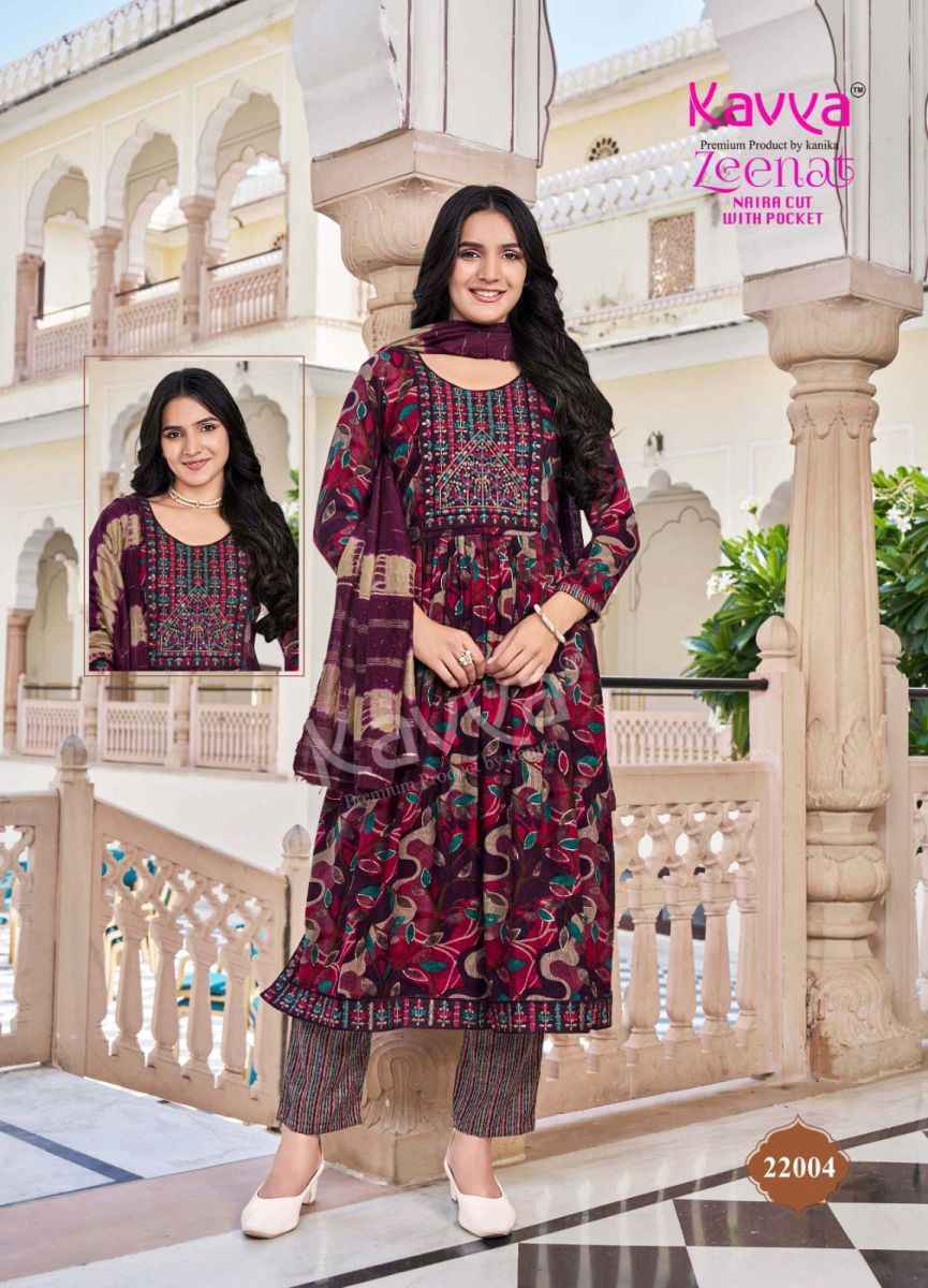 Kavya Zeenat Vol-22 Rayon Readymade Suit Wholesale Online Mumbai