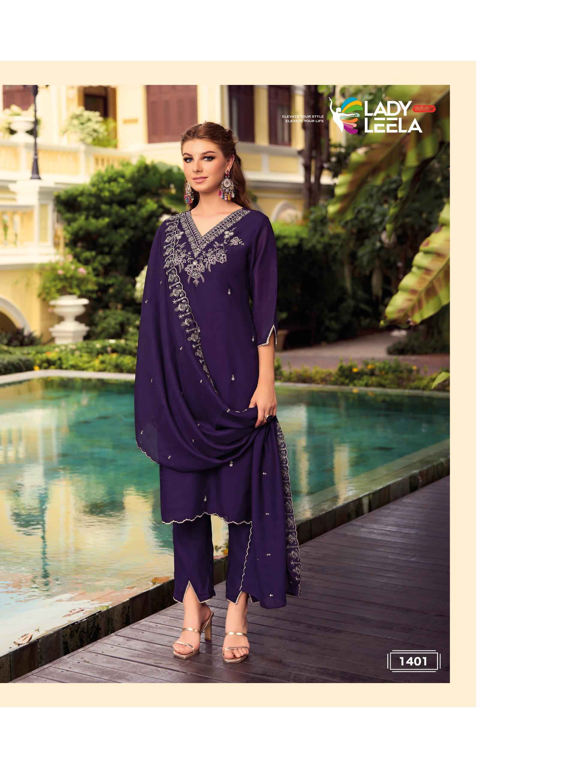 Lady Leela Noor Vol-2 Fancy Shimmer Readymade Suit (6 Pc Catalog)
